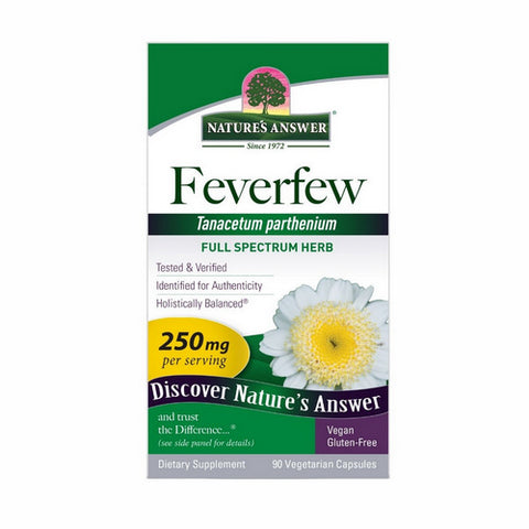 Nature's Answer, Feverfew Herb Standardized, 90 Vcaps