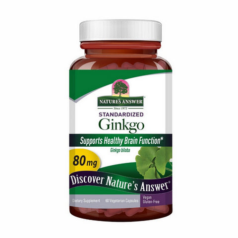 Nature's Answer, Ginkgo Leaf Standardized, 60 Vcaps