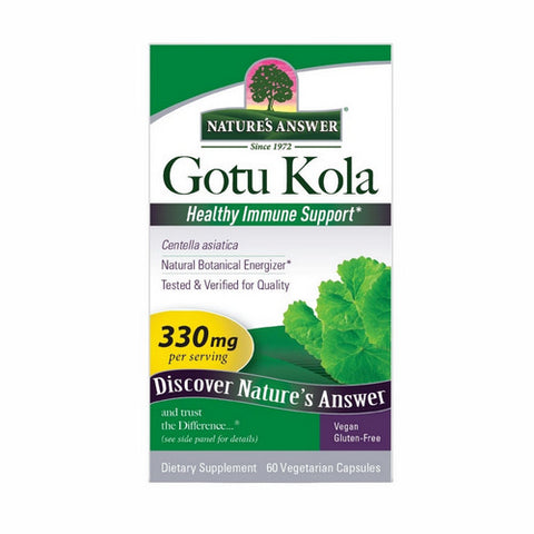 Nature's Answer, Gotu-Kola Herb, Standardized 60 Vcaps