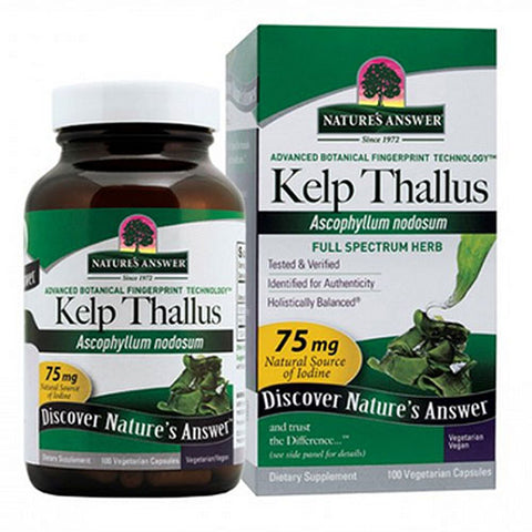 Nature's Answer, Kelp Thallus, 100 Caps