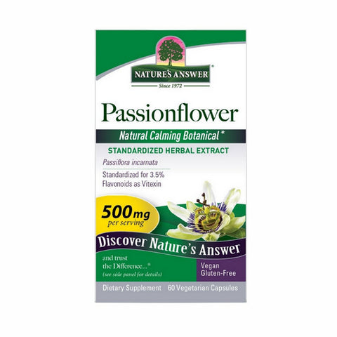 Nature's Answer, Passion Flower Standardized, 60 Vcaps