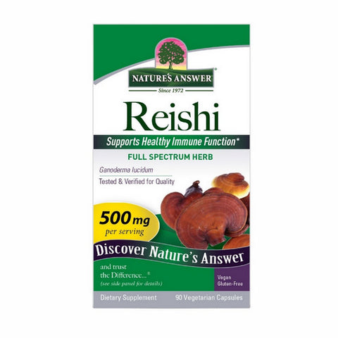 Nature's Answer, Reishi Mushroom, 90 VegCaps