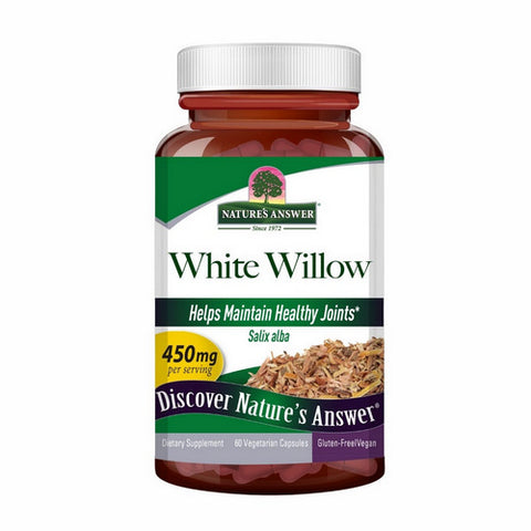 Nature's Answer, White Willow Bark Standardized, 60 Veg Caps