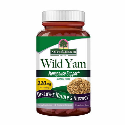 Nature's Answer, Wild Yam Root Standardized, 60 Veg Caps