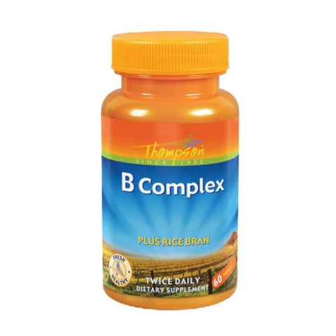 Thompson, Vitamin B Complex With Rice Bran, 60 Tablets