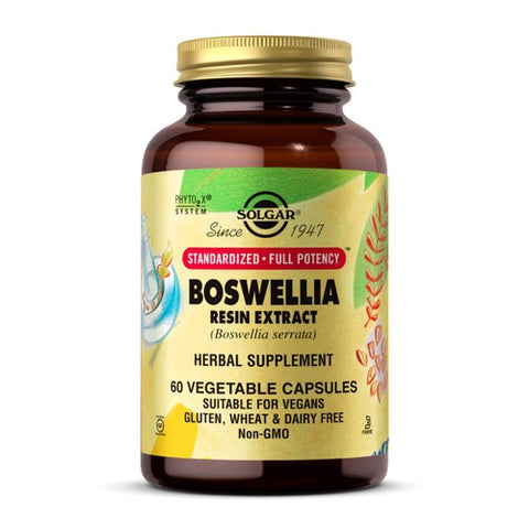 Solgar, Boswellia Resin Extract, 60 V Caps