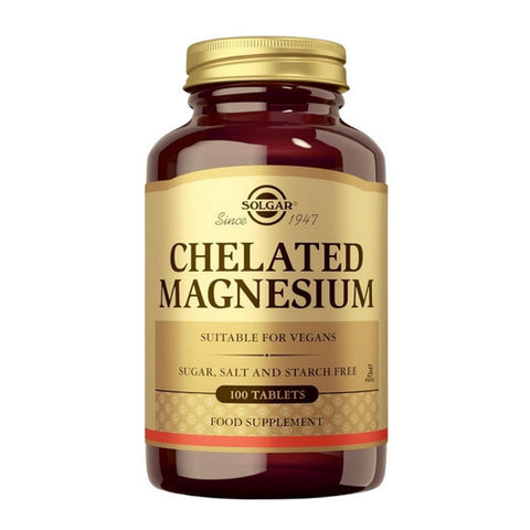 Solgar, Chelated Magnesium Tablets, 100 Tabs