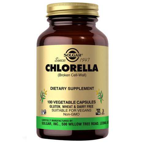 Solgar, Chlorella Vegetable Capsules, 100 V Caps