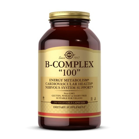 Solgar, B-Complex 100 Veg Capsules, 250 V Caps