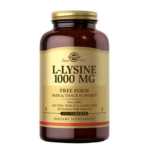 Solgar, L-Lysine, 1000 mg, 250 Tabs