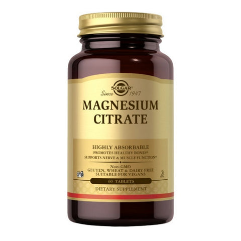 Solgar, Magnesium Citrate Tablets, 60 Tabs