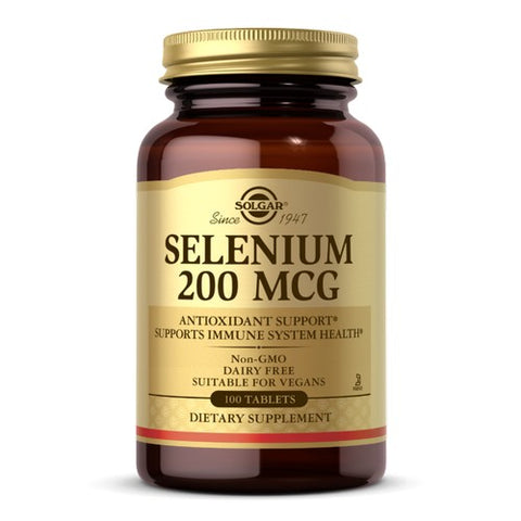 Solgar, Selenium, 200 Mcg, 100 Tabs