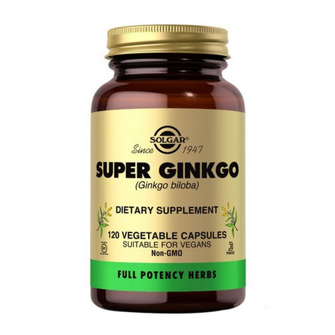 Solgar, FP Super Ginkgo, 60 MG, 120 V Caps