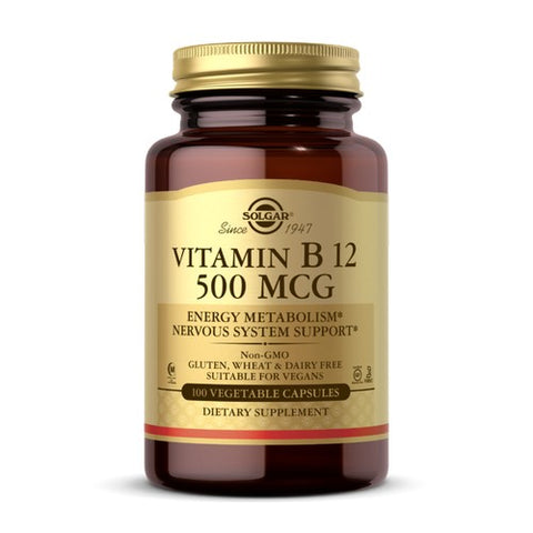 Solgar, Vitamin B12, 500 mcg, 100 V Caps