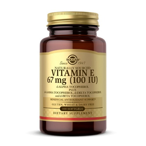 Solgar, Vitamin E Mixed (d-Alpha Tocopherol and Mixed Tocopherols), 100 IU, 100 S Gels