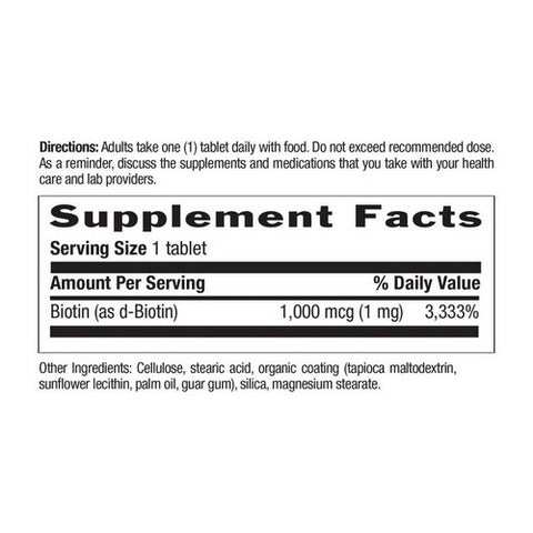 Country Life, Biotin, 1000 MCG, 100 Tabs