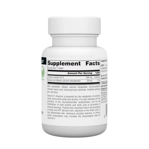 Source Naturals, Vitamin B-1, 100 mg, 100 Tabs