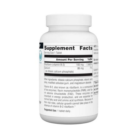 Source Naturals, Vitamin B-2, 100 mg, 250 Tabs