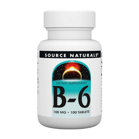 Source Naturals, Vitamin B-6, 100 mg, 100 Tabs
