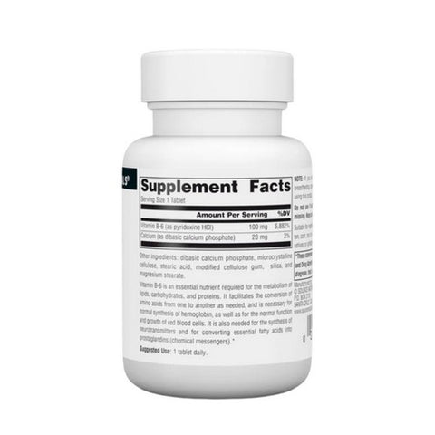 Source Naturals, Vitamin B-6, 100 mg, 100 Tabs