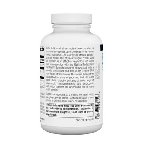 Source Naturals, Yerba Mate, 600 mg, 180 tabs