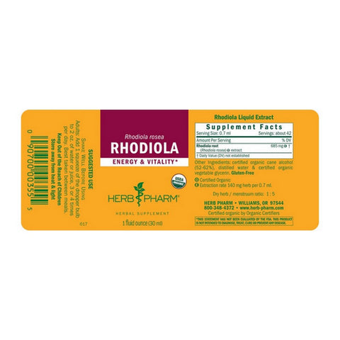Herb Pharm, Rhodiola Extract, 1 oz