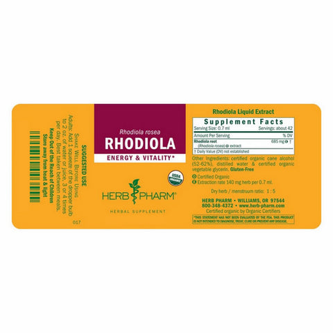 Herb Pharm, Rhodiola Extract, 4 oz