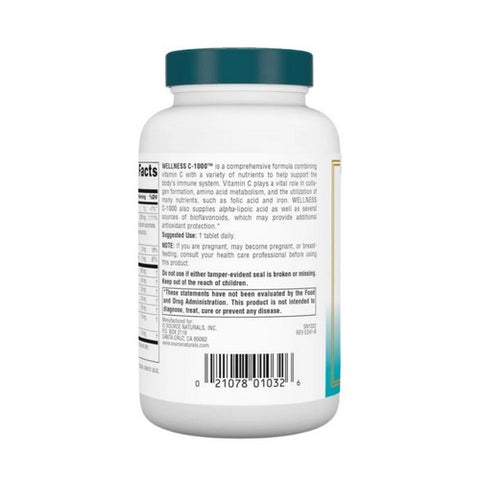 Source Naturals, Wellness C-1000, 100 Tabs