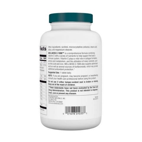 Source Naturals, Wellness C-1000, 200 Tabs