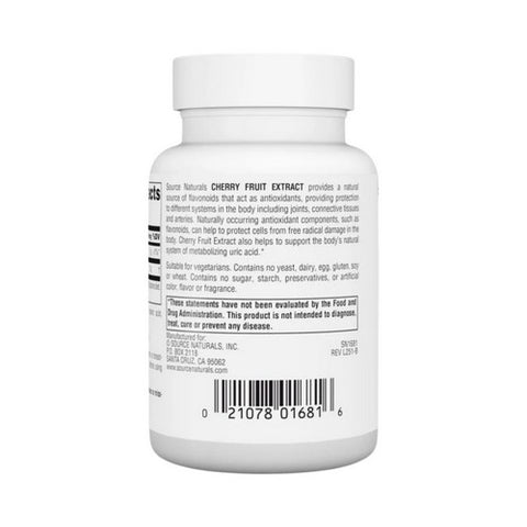 Source Naturals, Cherry Fruit Extract, 500 mg, 90 Tabs