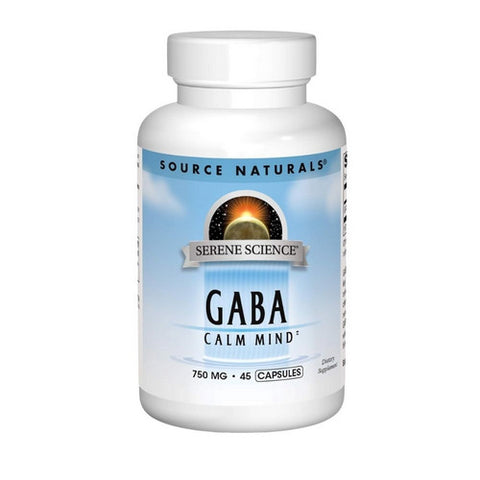 Source Naturals, Gaba, 750 mg, 45 Caps