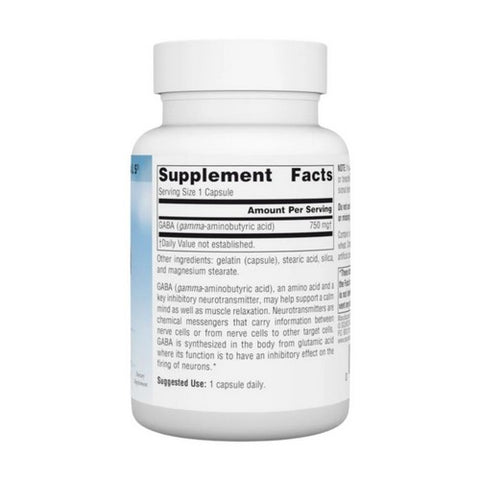 Source Naturals, Gaba, 750 mg, 45 Caps