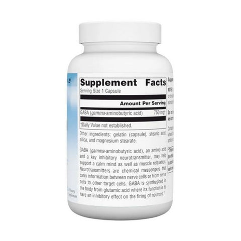 Source Naturals, Gaba, 750 mg, 90 Caps