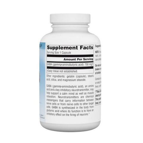 Source Naturals, Gaba, 750 mg, 180 Caps