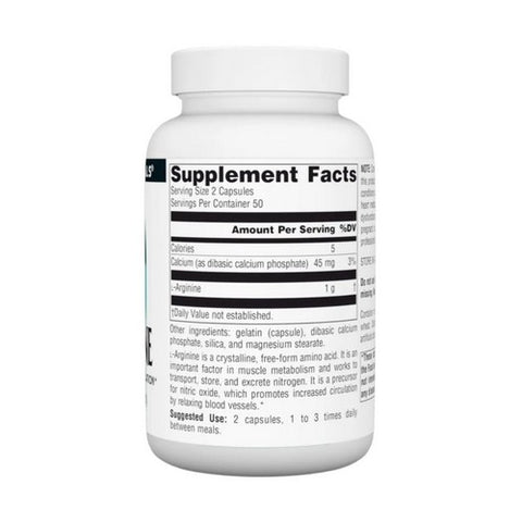 Source Naturals, L-Arginine, 100 Caps
