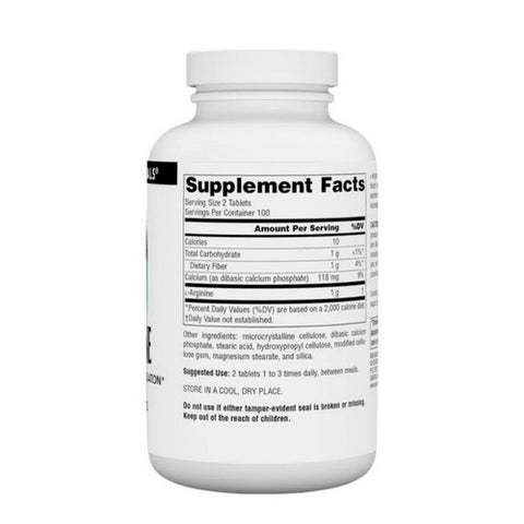 Source Naturals, L-Arginine, 200 Tabs
