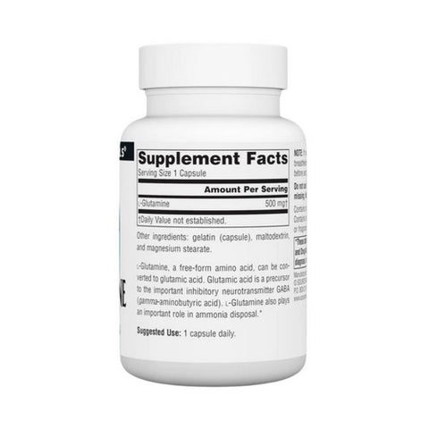 Source Naturals, L-Glutamine, 500 mg, 50 Caps