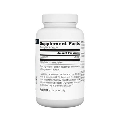 Source Naturals, L-Glutamine, 500 mg, 100 Caps