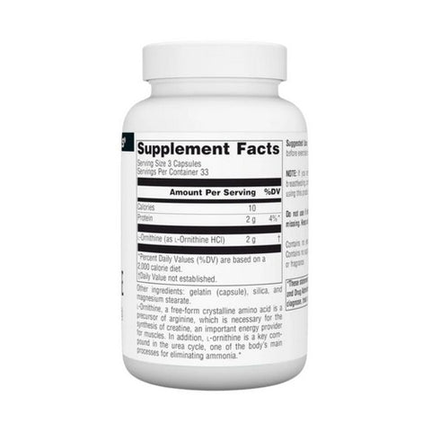 Source Naturals, L-Ornithine, 667 mg, 100 Caps