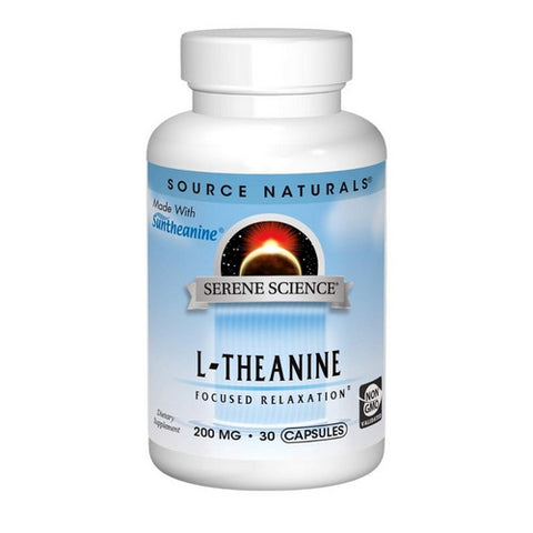 Source Naturals, L-Theanine, 200 mg, 30 Caps