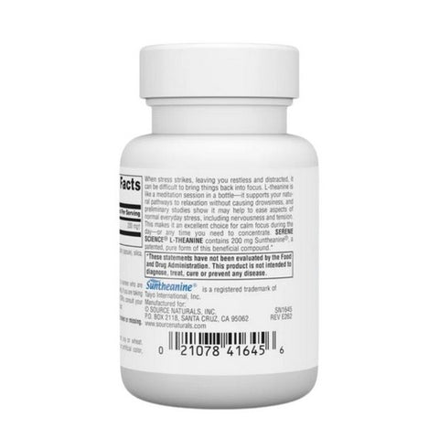 Source Naturals, L-Theanine, 200 mg, 30 Caps