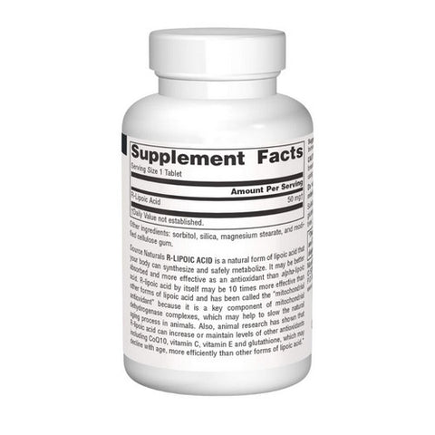 Source Naturals, R-Lipoic Acid, 50 mg, 60 Tabs