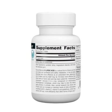 Source Naturals, R-Lipoic Acid, 50 mg, 60 Tabs
