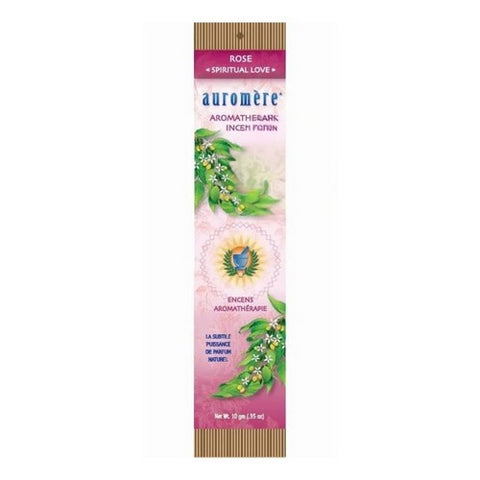Auromere, Aromatherapy Incense, Rose 10 gm 12 pack