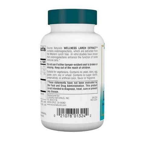 Source Naturals, Wellness Larch Extract, 60 Tabs