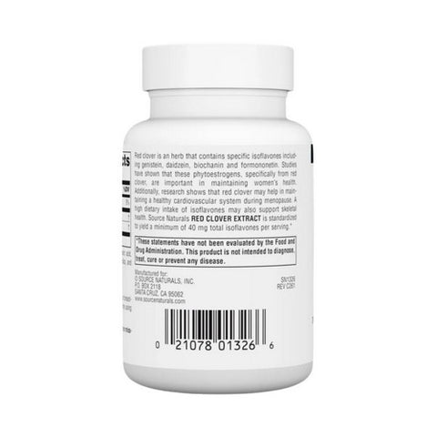 Source Naturals, Red Clover Extract, Extract 60 Tabs