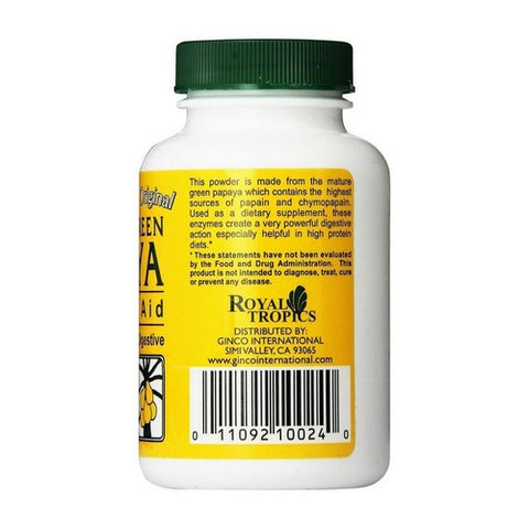 Royal Tropics, Green Papaya Digestive Enzymes, 75 Caps