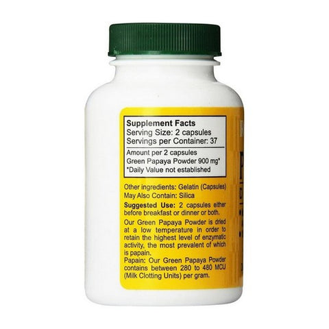 Royal Tropics, Green Papaya Digestive Enzymes, 75 Caps