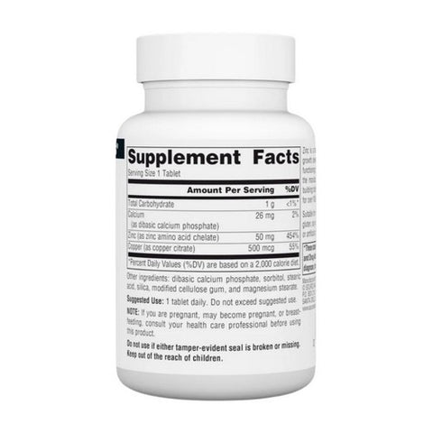 Source Naturals, Zinc Amino Acid Chelate, 100 Tabs