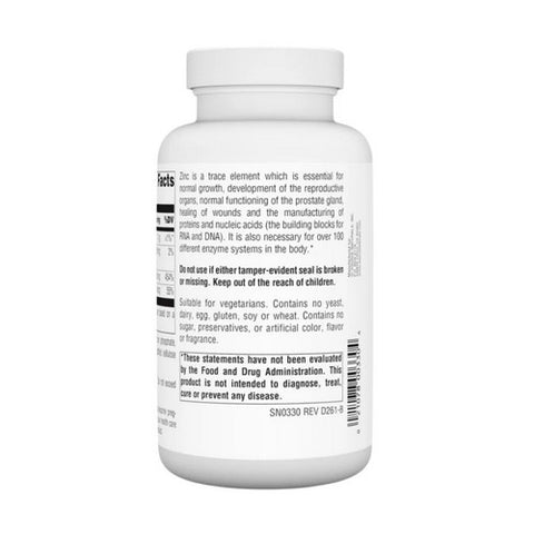 Source Naturals, Zinc Amino Acid Chelate, 250 Tabs